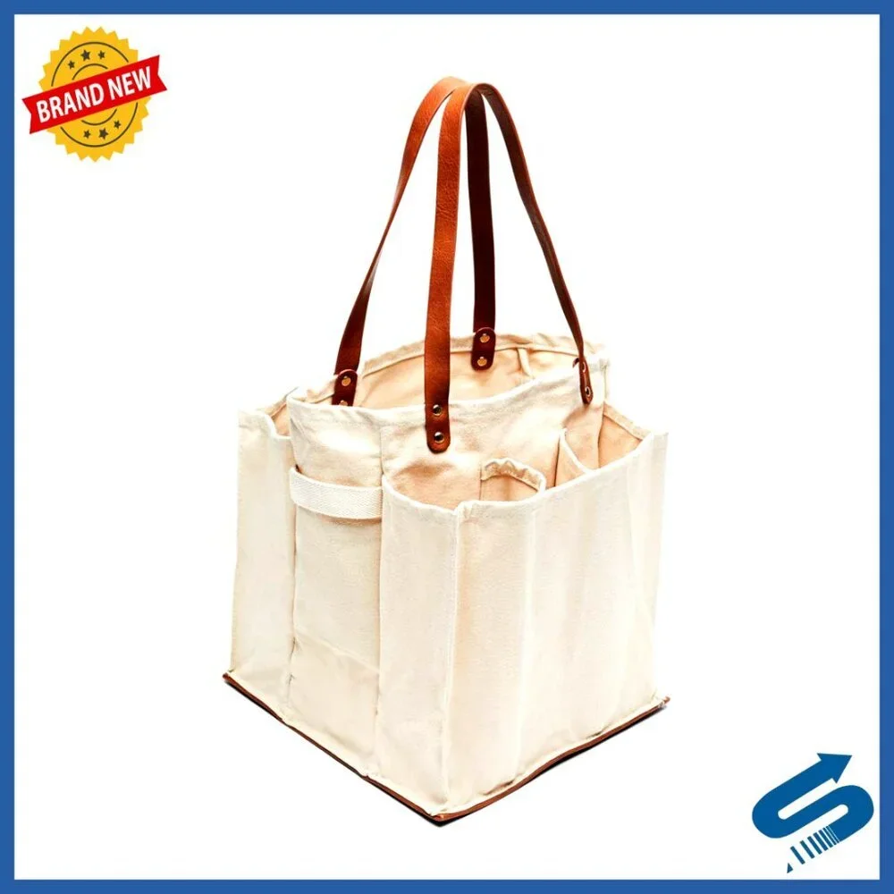 Large Canvas Utility Tote Bag Heavy Duty Reusable Grocery Shopping Bag